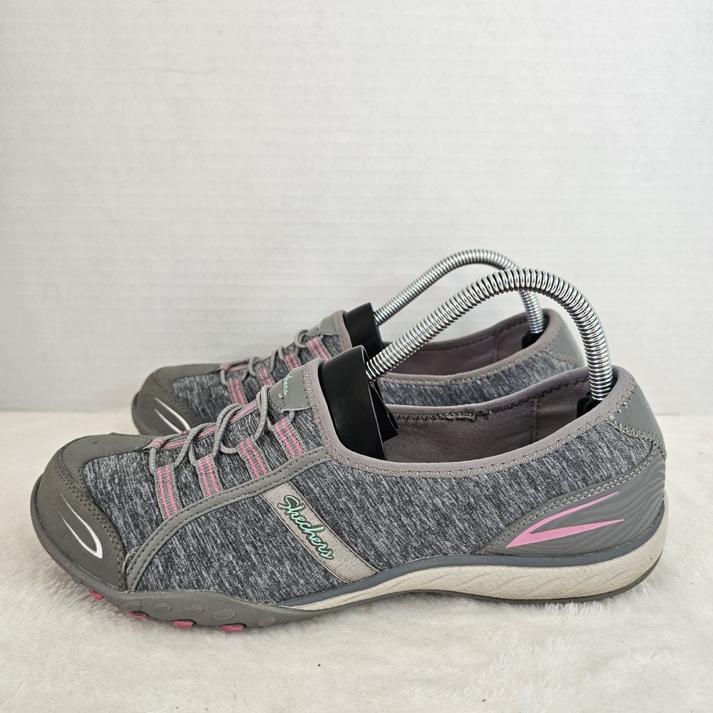 Skechers Womens Relaxed Fit Breathe Easy Good Life Slip On Shoes Sz 9.5 22468